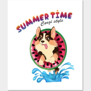 Blaze the corgi Posters and Art